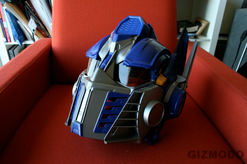 Illustration for article titled Optimus Prime Voice-Changing Helmet and Battle Blaster Review